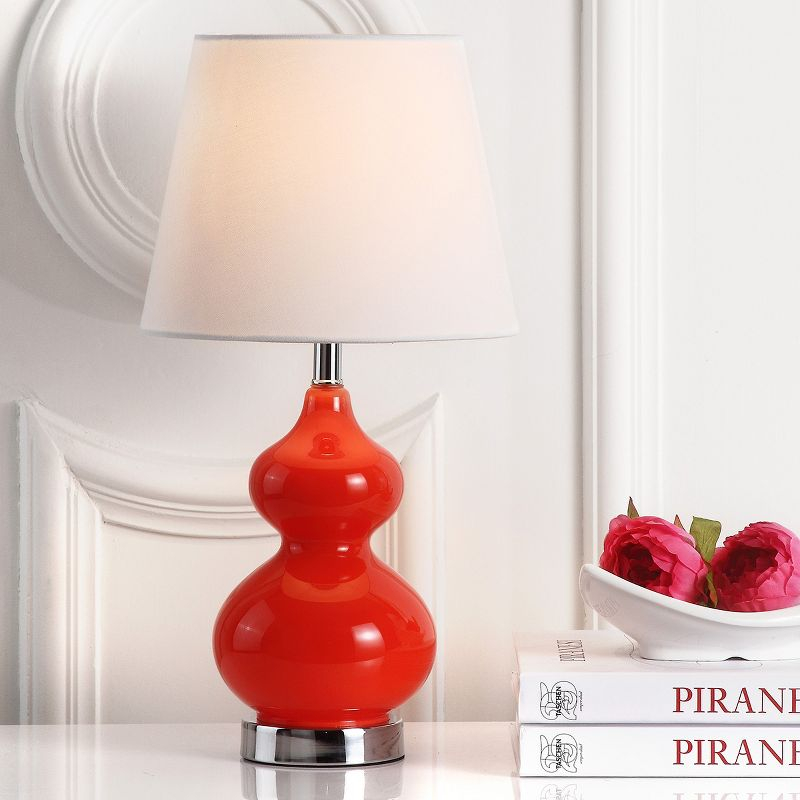 Eva Double Mini Table Lamp - KID4086 - Orange - Safavieh Kids