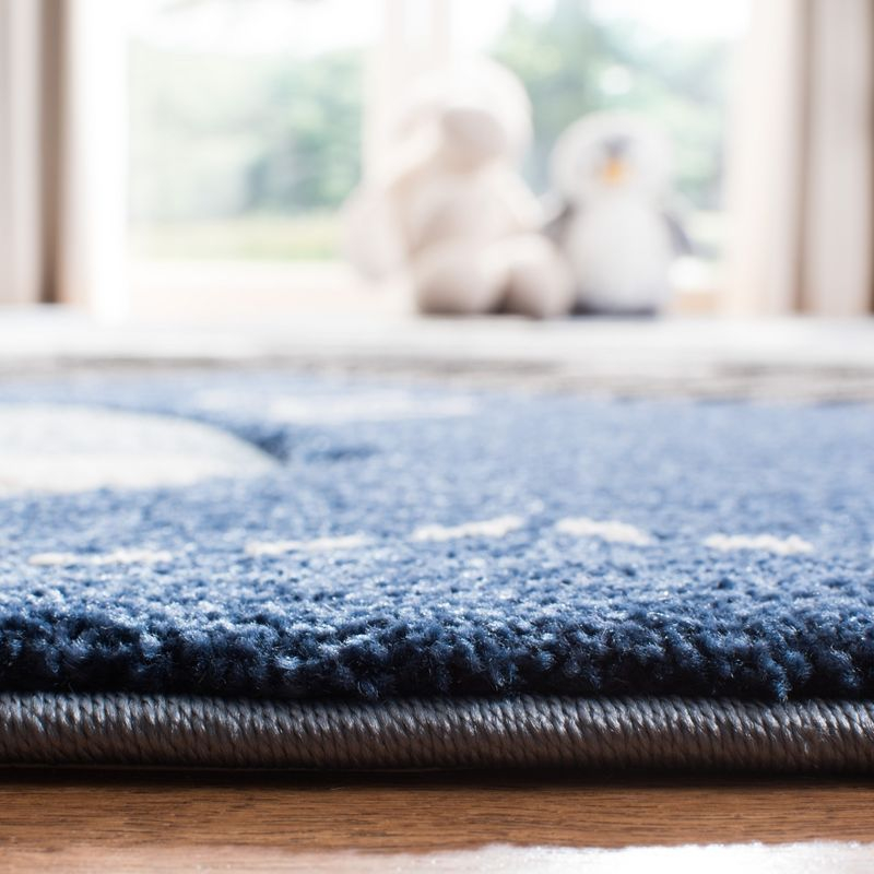Carousel Kids CRK121 Power Loomed Area Rug - Blue/Grey - 4'x6' - Safavieh.
