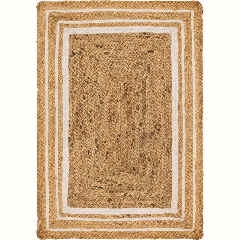 Unique Loom 2' 0 x 3' 1 Gujarat Braided Jute Rectangle Area Rug