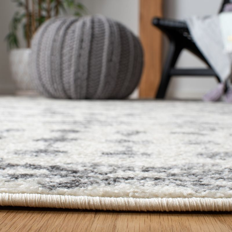 Tulum TUL656 Power Loomed Area Rug - Ivory/Grey - 6'7"x6'7" - Safavieh.