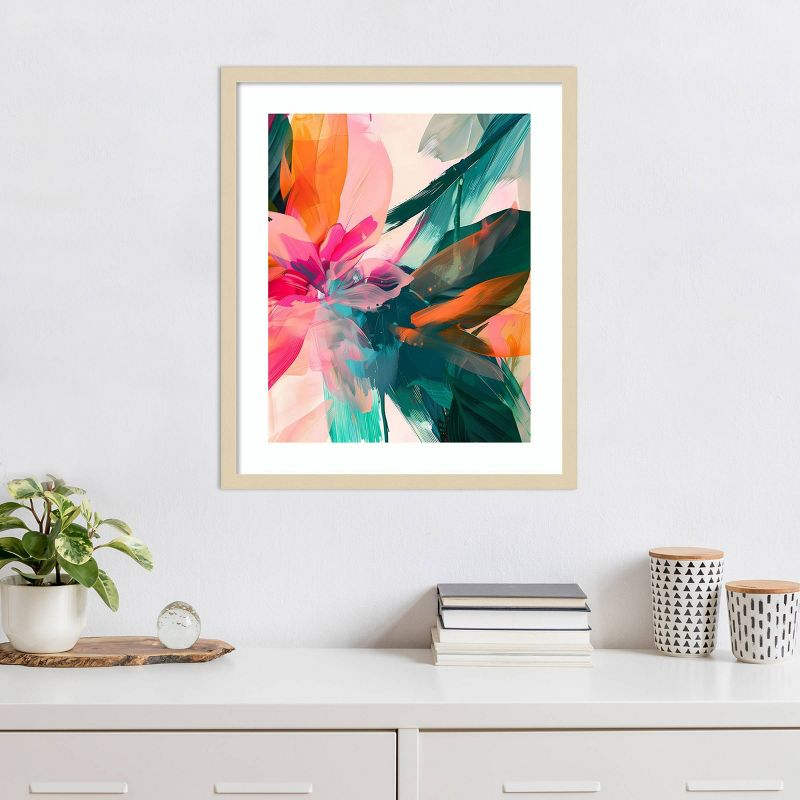 Amanti Art 21"x25" Jumble Jungle by Walker Noble Wood Framed Wall Art Print