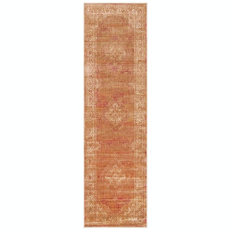 Vintage VTG112 Power Loomed Indoor Skid-Resistant Runner Rug - Taupe - 2'2"x7'2" - Safavieh