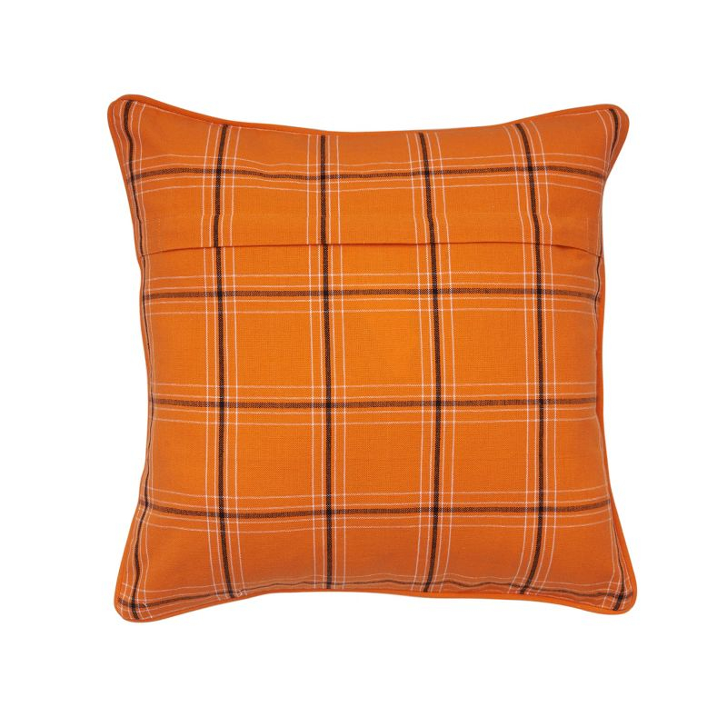 C&F Home 18" x 18" Halloween Tavern Pumpkin Jack-O-Lantern Accent Throw Pillow