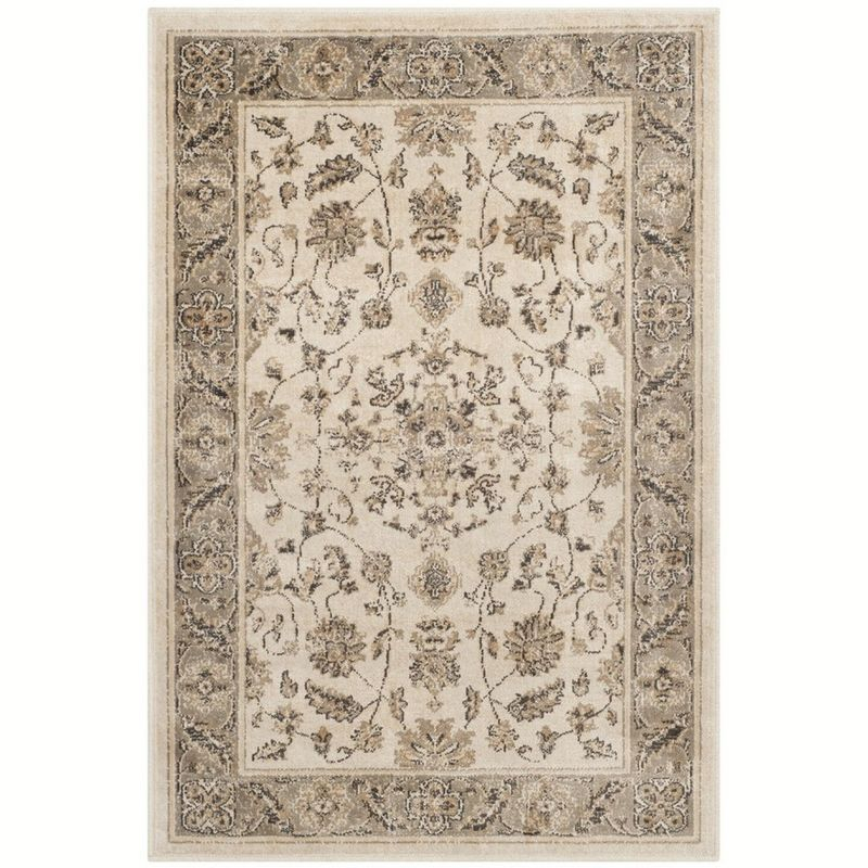 Vintage VTG168 Power Loomed Indoor Accent Rug - Stone/Mouse - 2'x3' - Safavieh.