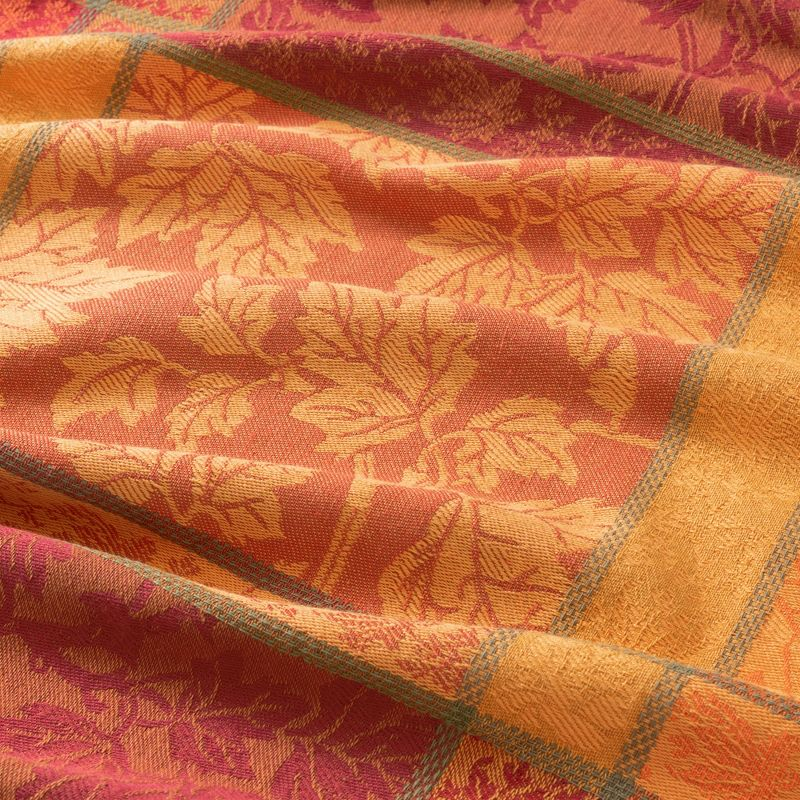 Wildon Home® Erida Maplewood Jacquard Harvest Cotton Rectangle Tablecloth