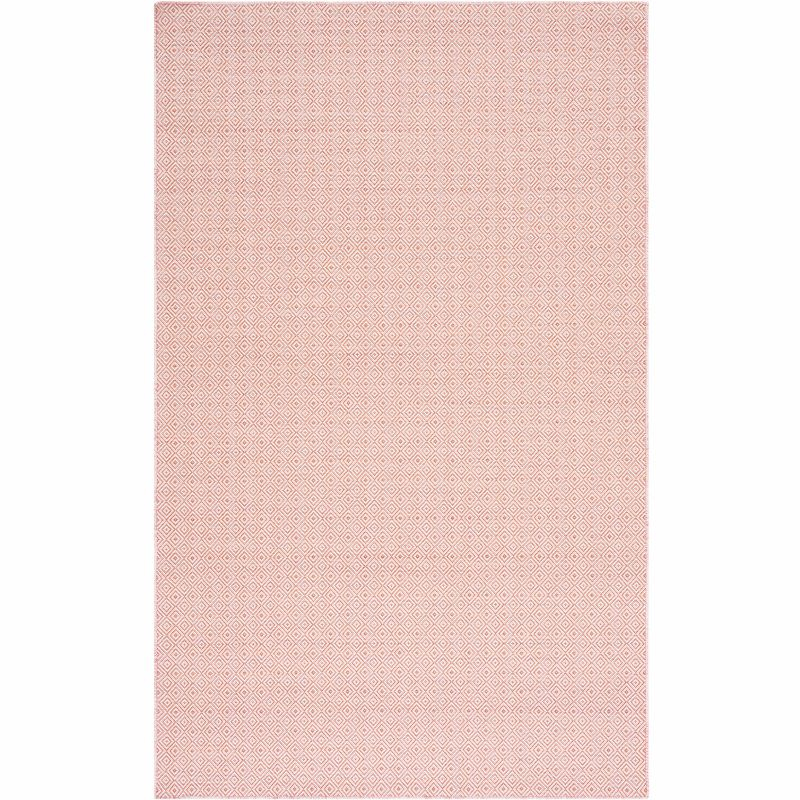Hampton HTN230 Power Loomed Indoor/Outdoor Area Rug - Terracotta/Ivory - 8'x10' - Safavieh.