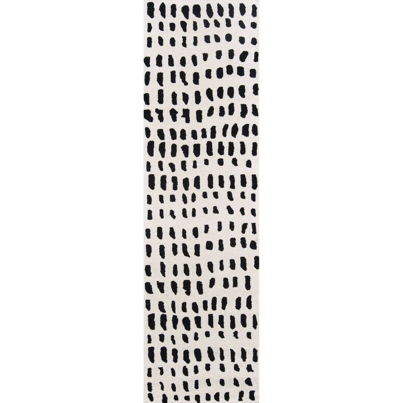 2'3"x8' Runner Delmar Rug Ivory - Novogratz by Momeni: Traditional Chevron Wool, Low Pile, Indoor Use
