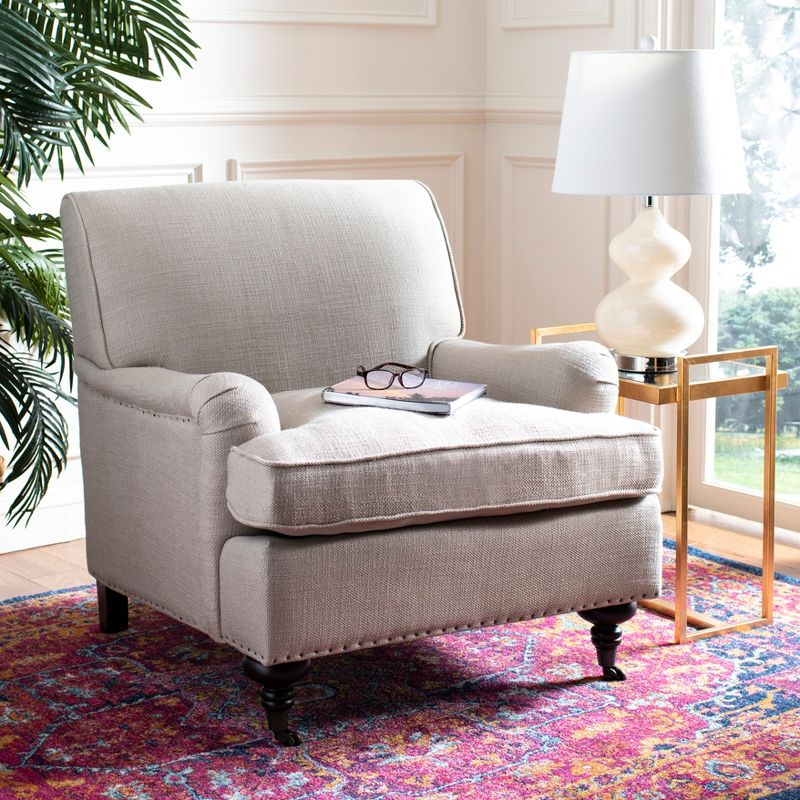 Chloe Club Chair - MCR4571 - Antique Gold - Safavieh