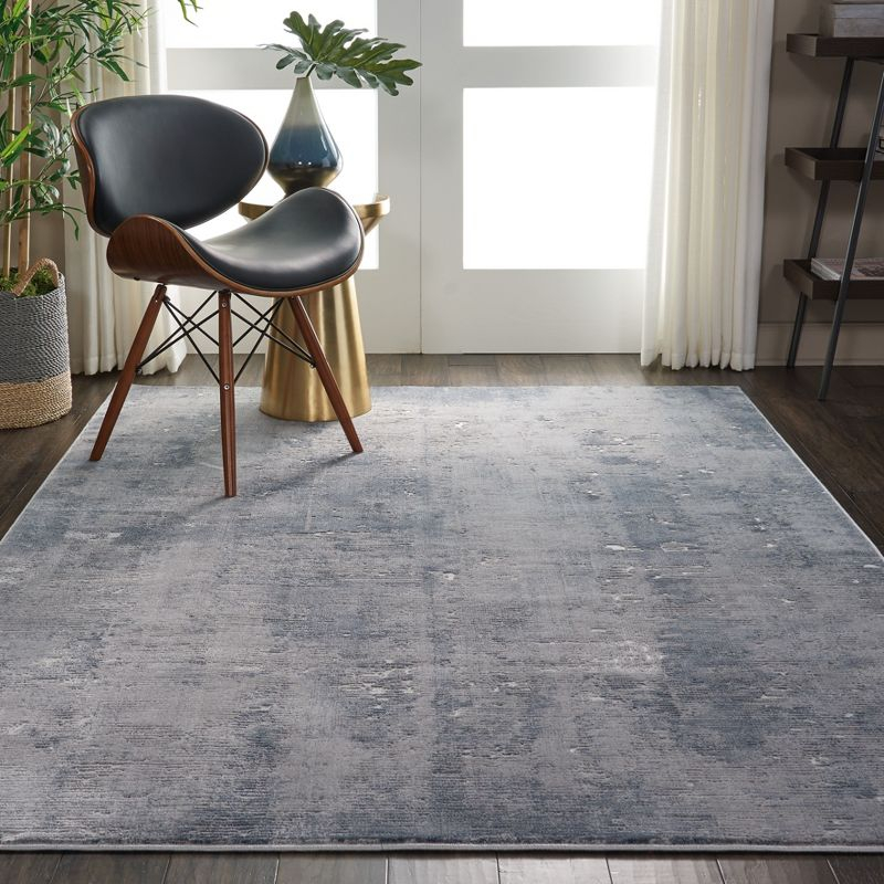Nourison Rustic Textures Painterly Indoor Rug Grey 3'11" x 5'11"