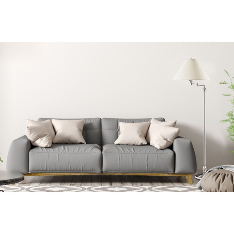 Cal Lighting 150W 3 Way Swing Arm Floor Lamp