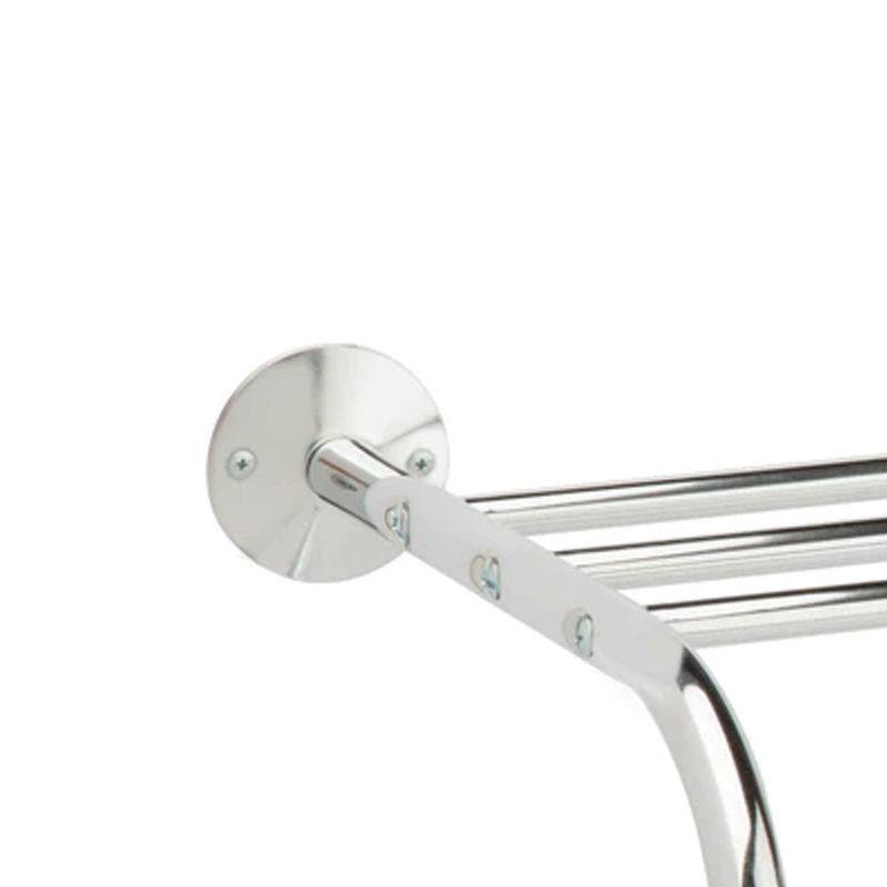 Honey-Can-Do Wall Mount Towel Rack Chrome : Microfiber, Machine Washable, Non-Slip Backing