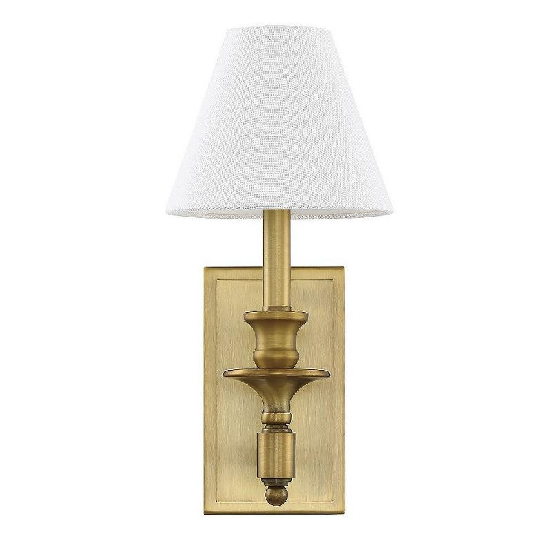 Savoy House Washburn 1 - Light Wall Light in  Warm Brass