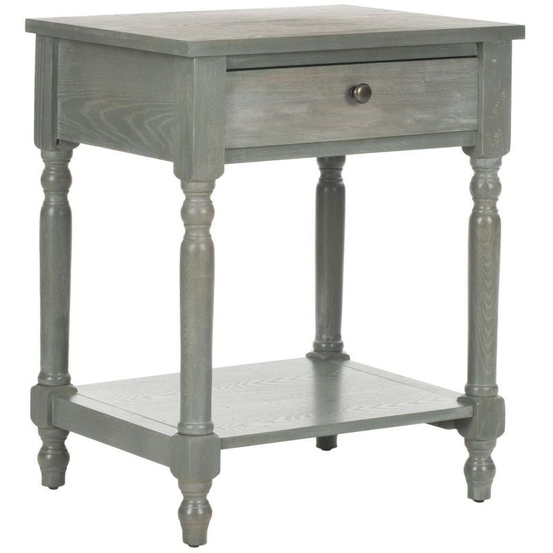Tami Nightstand With Storage Drawer - AMH6604 - Ash Grey - Safavieh Couture