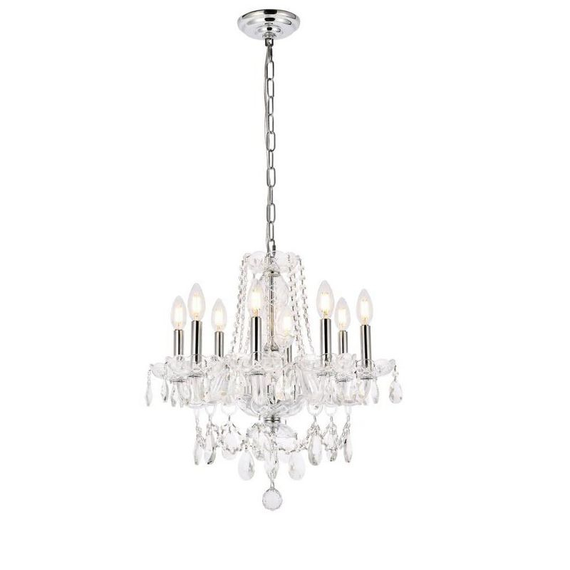 Elegant Lighting Princeton 8 light Gold Chandelier Clear Royal Cut Crystal