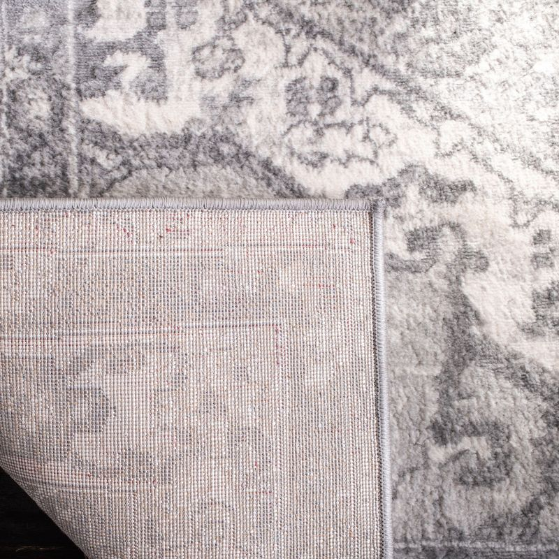Brentwood BNT852 Power Loomed Indoor Area Rug - Cream/Grey - 4'x6' - Safavieh