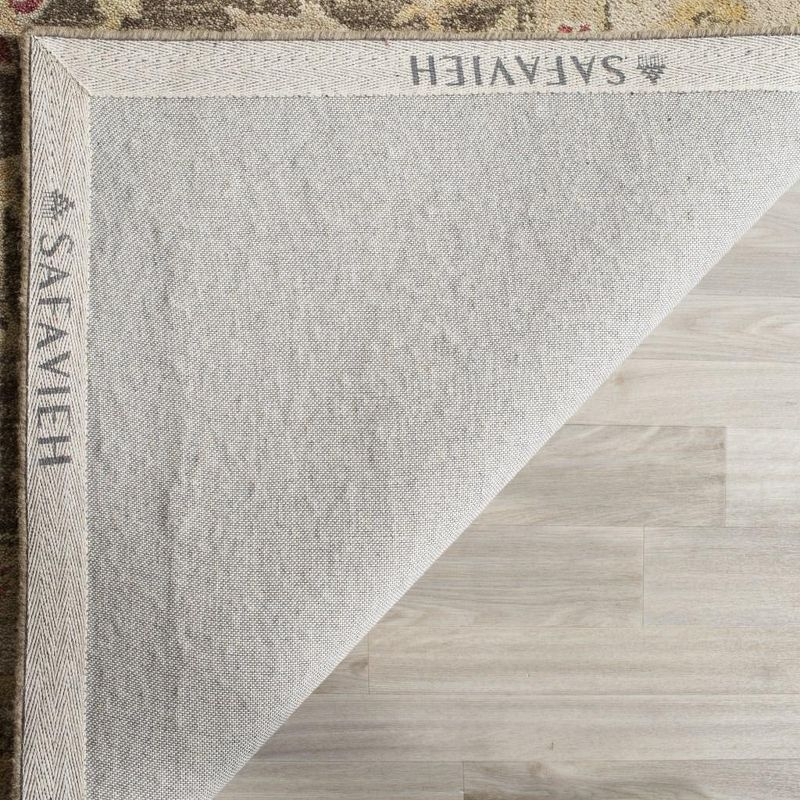 Antiquity AT853 Hand Tufted Area Rug - Olive Grey/Beige - 6'x9' - Safavieh.