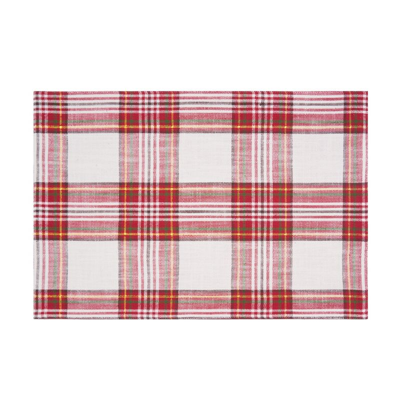 C&F Home Gracelyn Plaid Placemat S/6