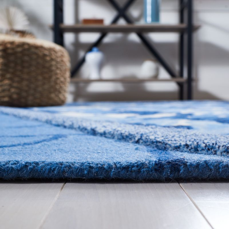 Fifth Avenue FTV127 Hand Tufted Area Rug - Blue/Ivory - 6'x9' - Safavieh.