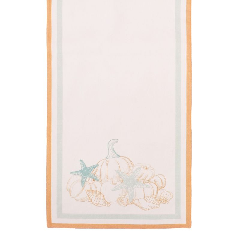 Beachcombers Give Thanks Coastal Thanksgiving Table Runner