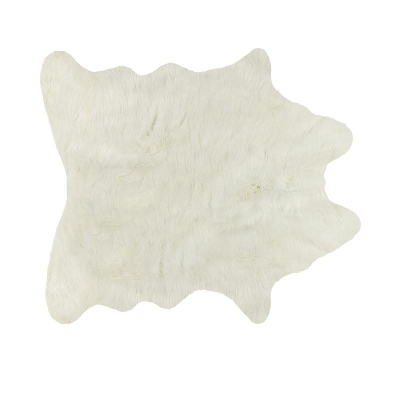 Luxe Classic Faux Hide Rug | Off-white | 5.25'x7.5'