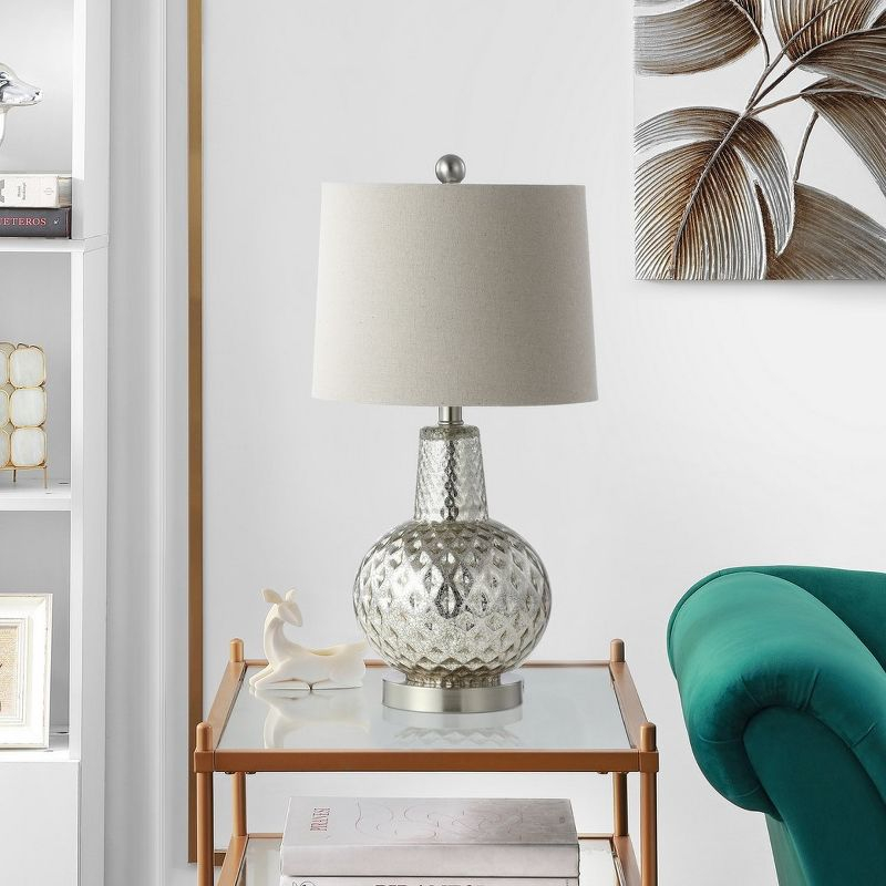 Atlas Table Lamp W/ USB Port - 23.5 Inch Height - TBL4201 - Mercury - Safavieh