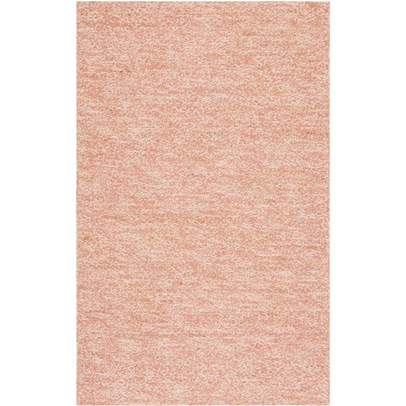 Natural Fiber NFB950 Hand Loomed Area Rug - Pink/Natural - 3'x5' - Safavieh.