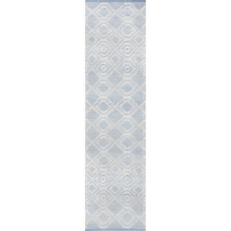 2'3"x8' Runner Hermosa Cara Rug Light Blue - Momeni