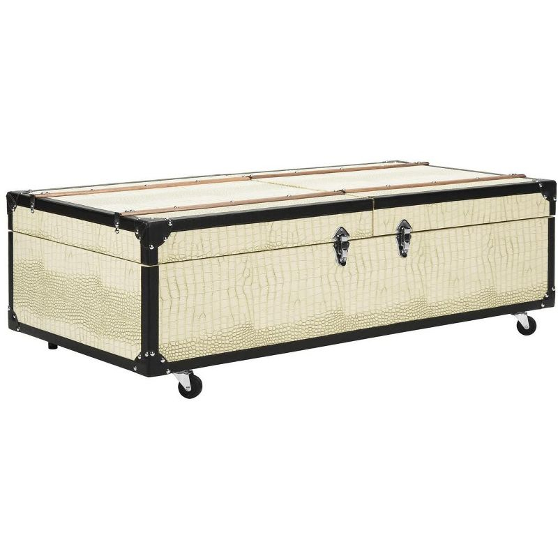 Zoe Trunk/Coffee Table - Cream - Safavieh