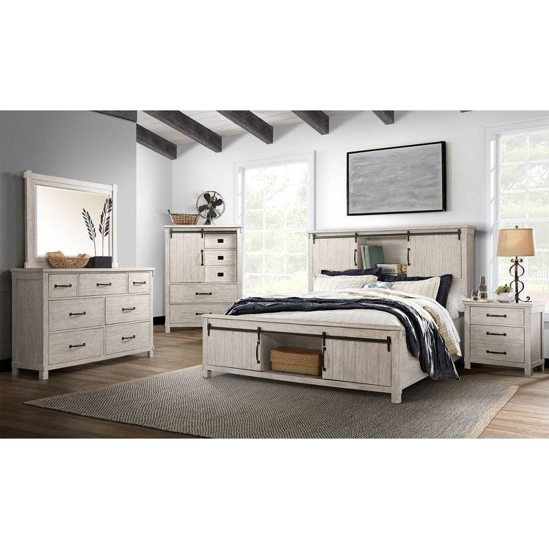 Jack 7 Drawer Dresser White - Picket House Furnishings: Transitional Farmhouse Style, Anti-Tip Hardware