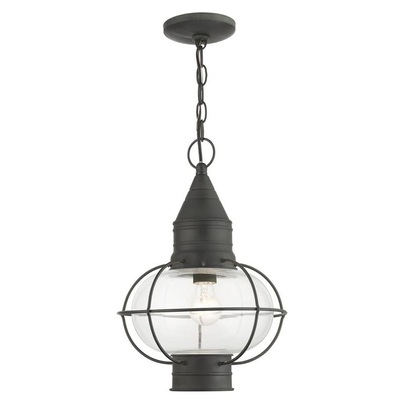 Livex Lighting Newburyport 1 - Light Pendant in  Charcoal