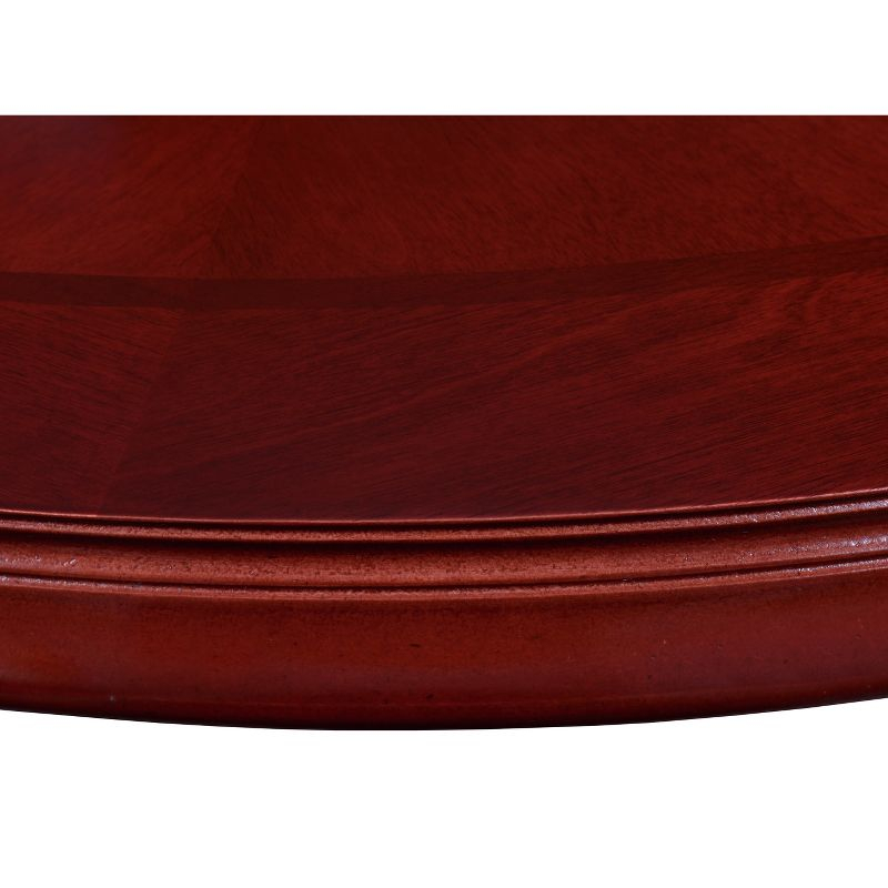 30" Prestige Anne Dining Table Mahogany - Regency: Queen Anne Style, Wood Veneer, 4 Seats