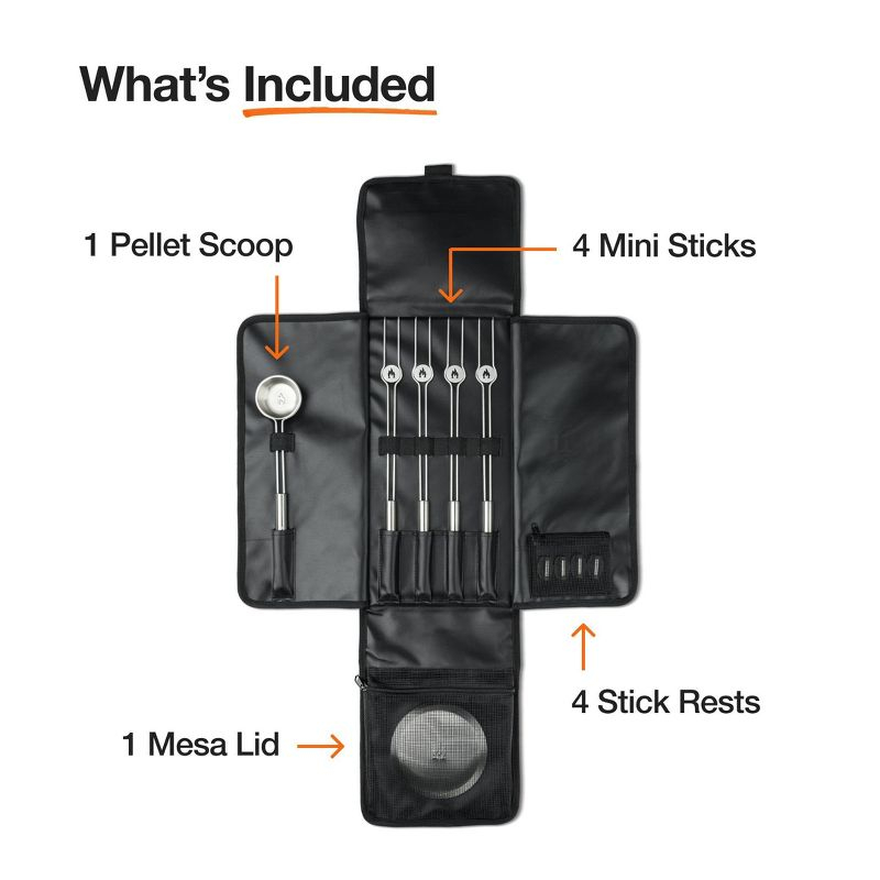 Solo Stove 10 pc Mesa XL Tabletop Firepit Tool Kit Stainless Steel Finish