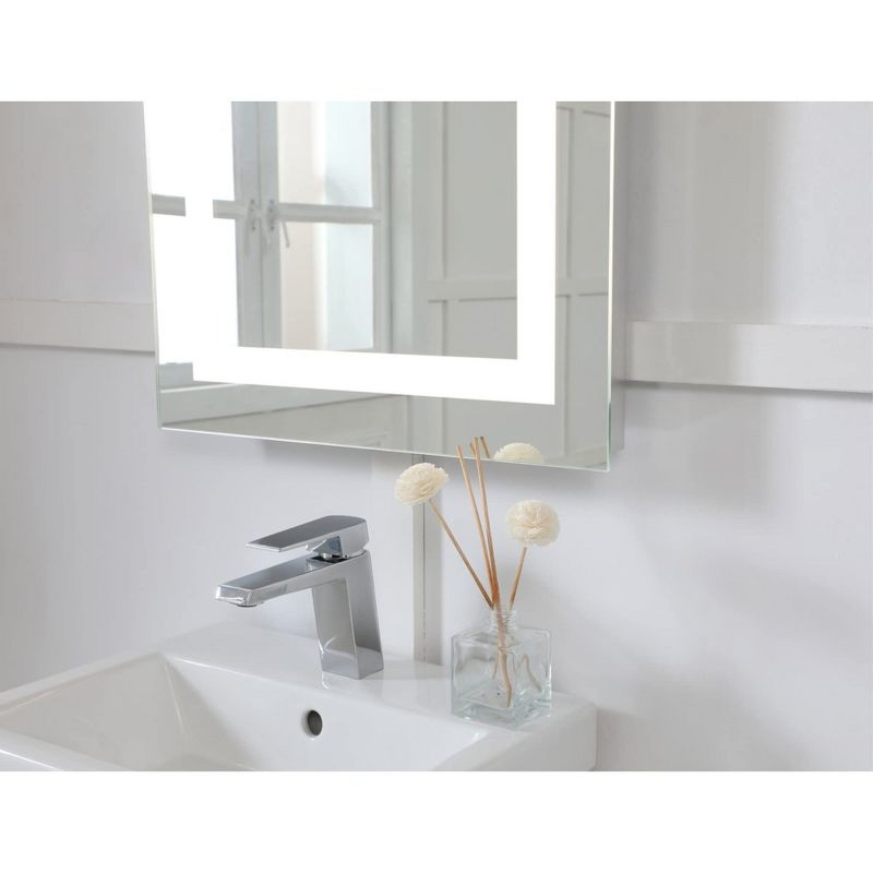 Elegant Lighting LED Hardwired Mirror Rectangle W20H40 Dimmable 5000K