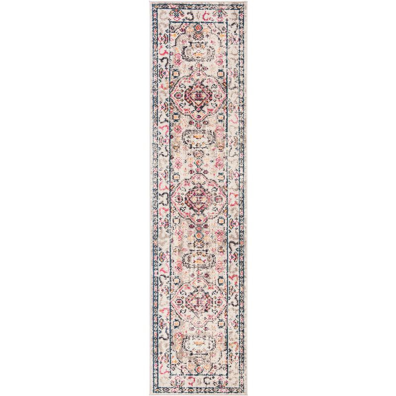 Madison MAD468 Power Loomed Indoor Runner Rug - Grey/Blue - 2'2"x16' - Safavieh