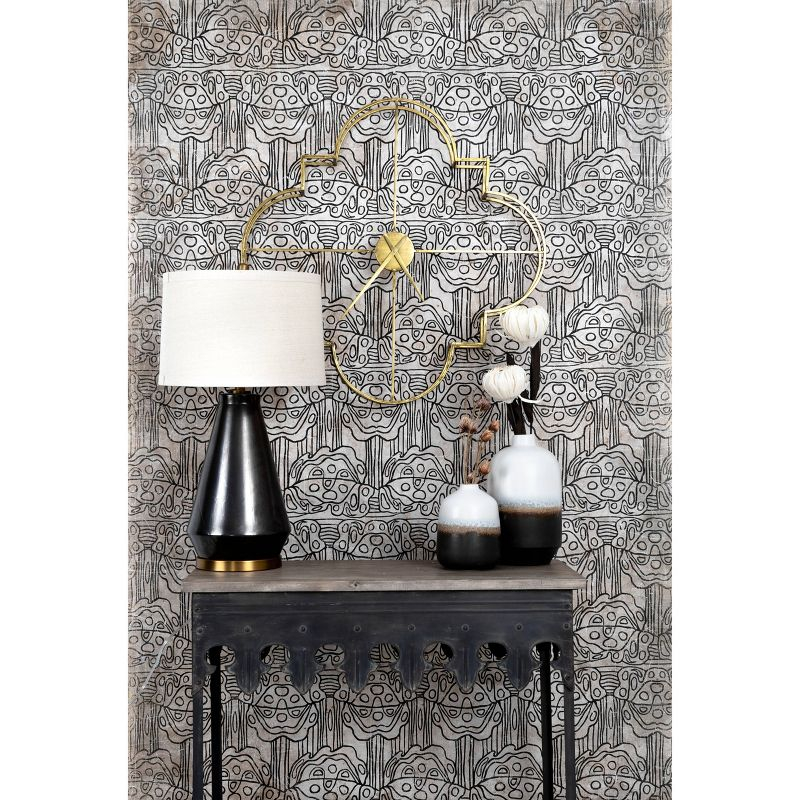 Storied Home Rustic Console Table Black: Vintage Iron & Fir Wood, Entryway Hallway Furniture
