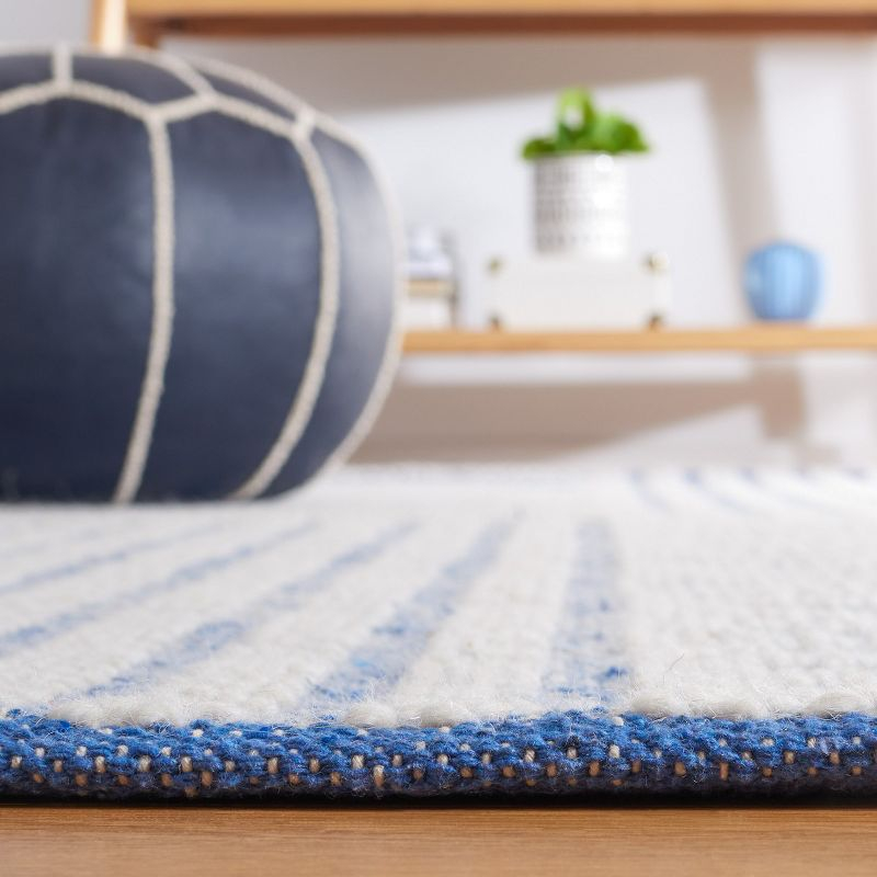 Natura NAT227 Hand Woven Indoor Area Rug - Ivory/Blue - 8'x10' - Safavieh