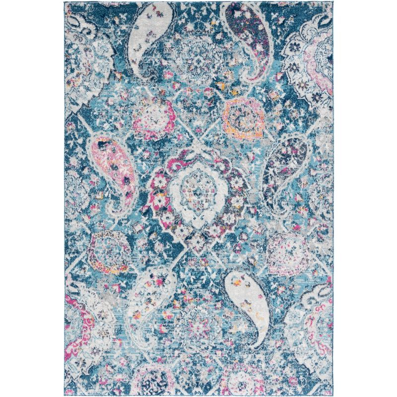 Madison MAD600 Power Loomed Indoor Area Rug - Blue/Grey - 5'3"x7'6" - Safavieh