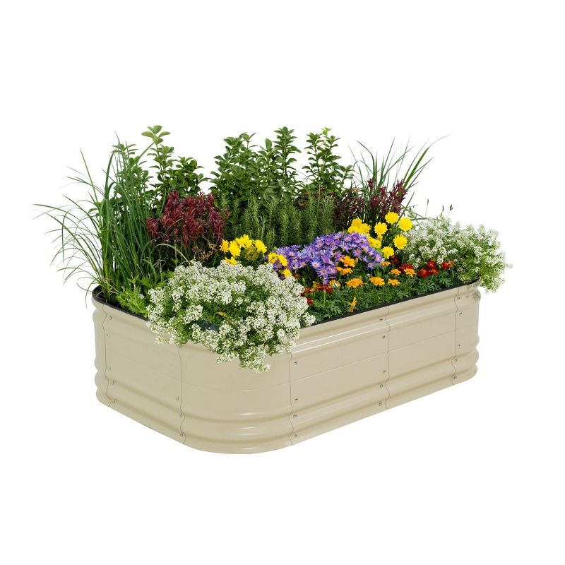Vego Garden Novel 17" Tall 6 In 1 Modular Metal Outdoor Raised Garden Bed
