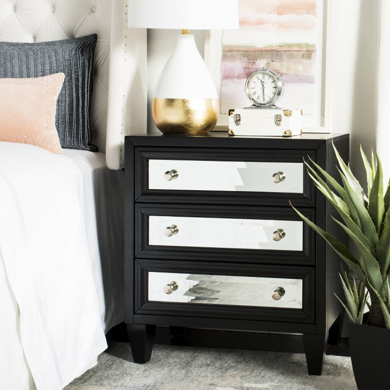 Marlon 3 Drawer Chest - CHS9202 - Black - Safavieh