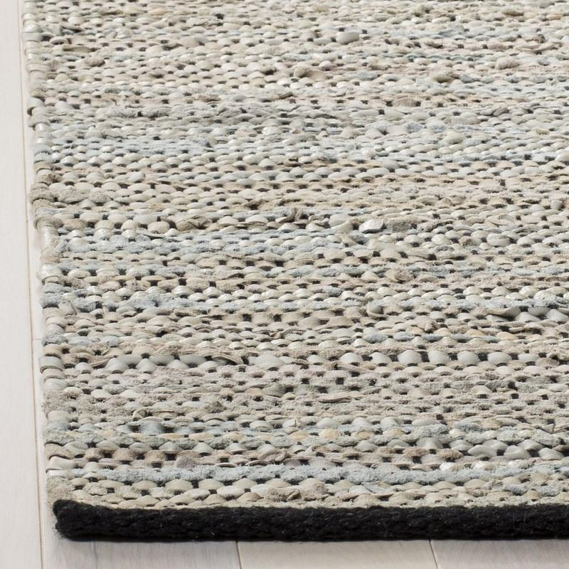 Vintage Leather VTL104 Hand Woven Indoor Accent Rug - Beige - 2'x3' - Safavieh