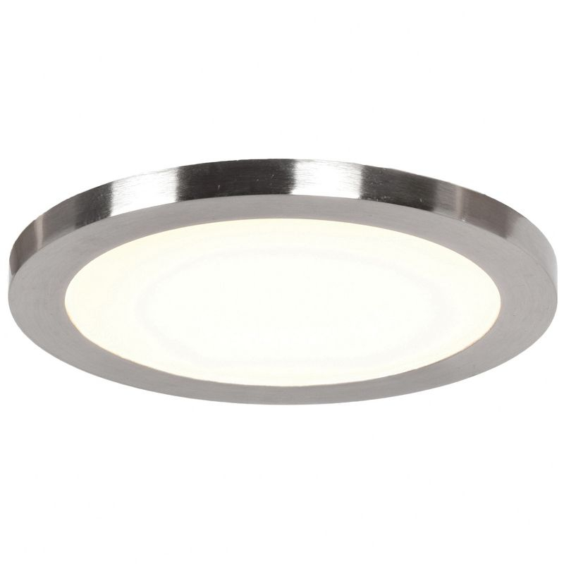 Access Lighting Disc 1 - Light Flush Mount in  Brushed Steel