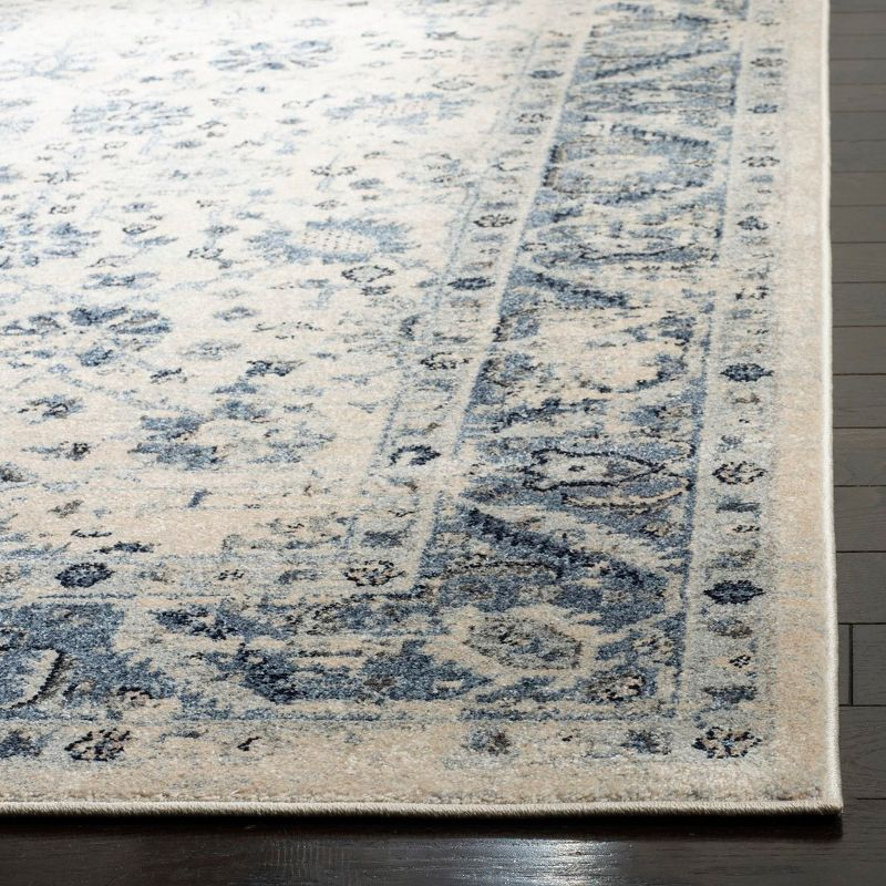 Charleston CHL413 Loomed Indoor Area Rug - Ivory/Blue - 8'x10' - Safavieh