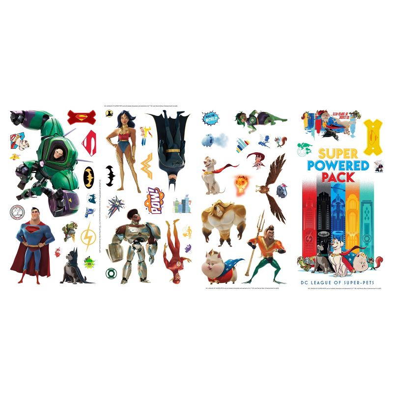 RoomMates DC League of Super-Pets Kids' Peel and Stick Wall Decals