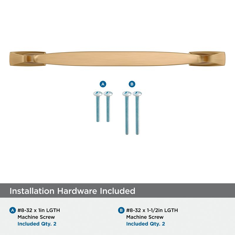 Amerock Highland Ridge 7-9/16 inch (192mm) Center-to-Center Champagne Bronze Cabinet Pull