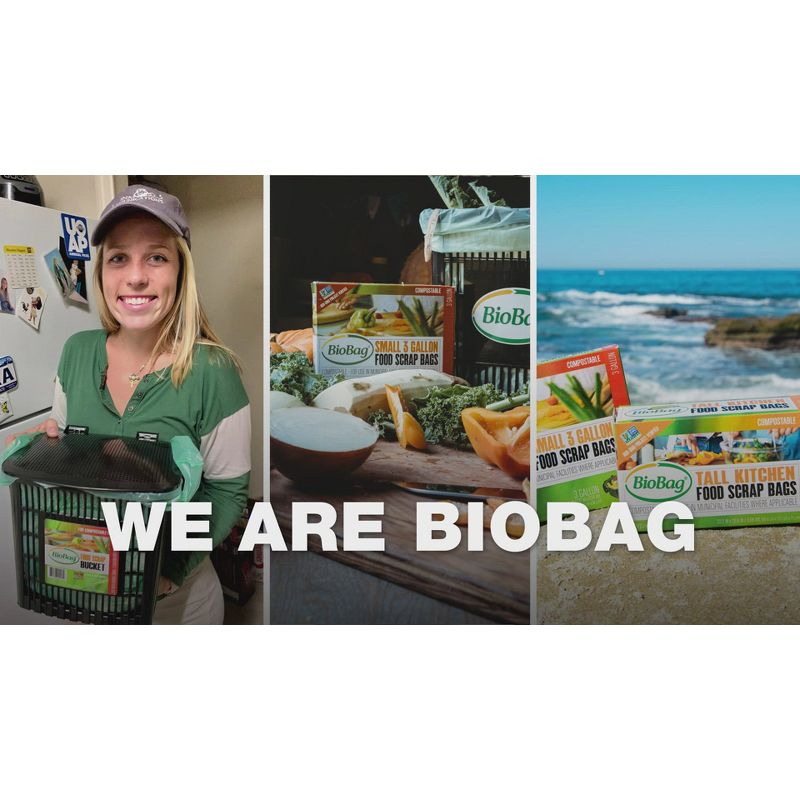 BioBag Compostable Food Trash Bags - Small - 25ct/3gal