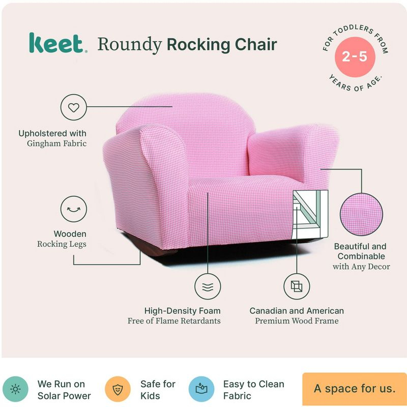 Keet Keet Roundy Rocking Chair Ghingham Brown
