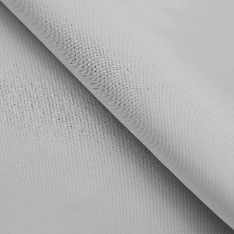 Classic Modern Solid Room Darkening Semi-Blackout Curtains, Grommets, Set of 2, 52"x63", Marshmellow - Blue Nile Mills