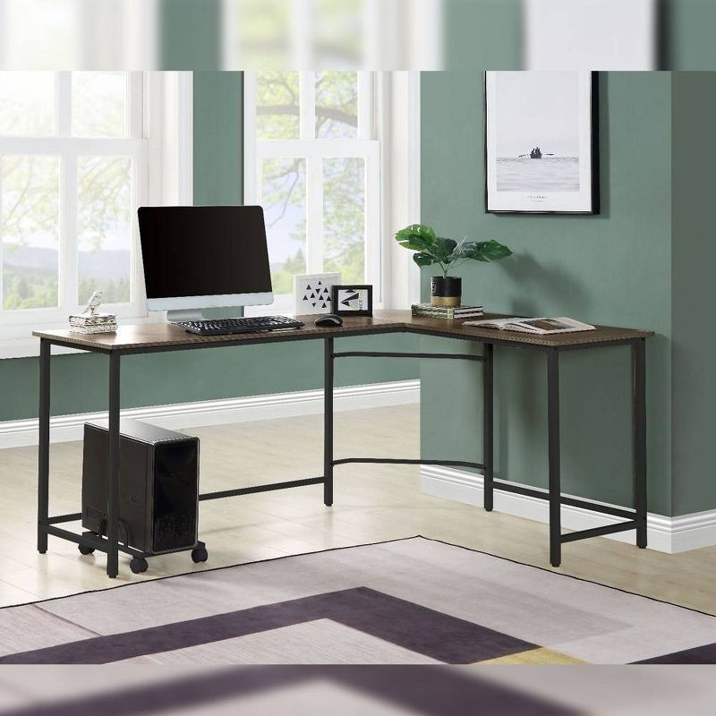 Acme Furniture 66" Dazenus Desk Black/Oak Finish