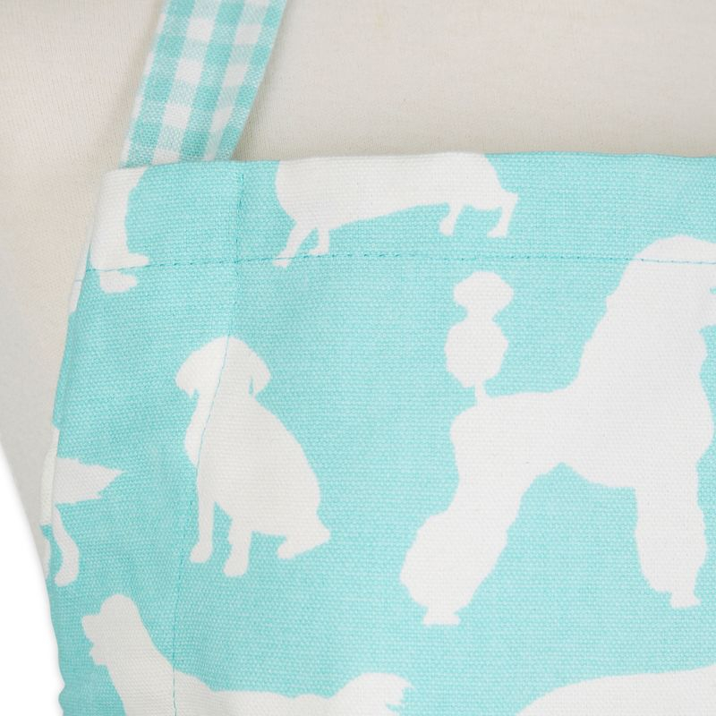 Design Imports Aqua Dog Print Chef Apron