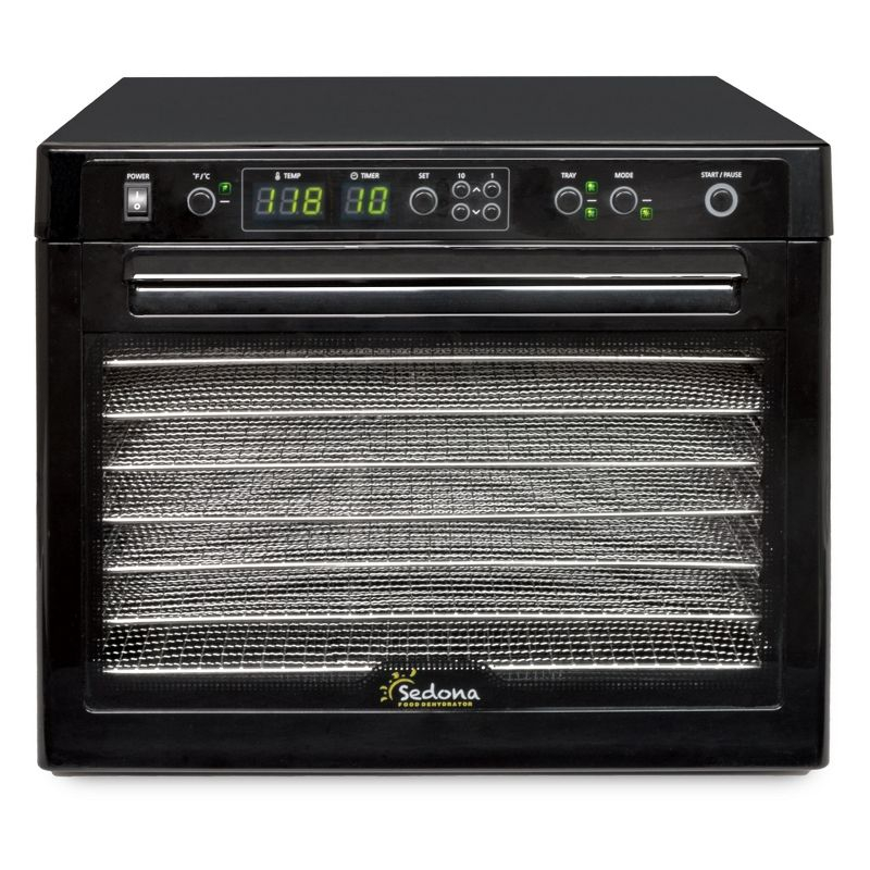 Tribest Sedona Classic Food Dehydrator with Stainless Steel Trays – Black